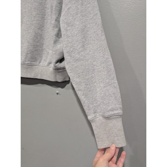 Postmark Anthropologie Gray Cropped Boxy Sweatshirt Casual Women's Size Small - Picture 4 of 15